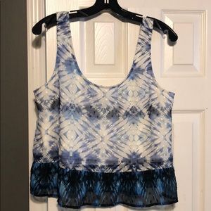 Tie dyed cropped tank